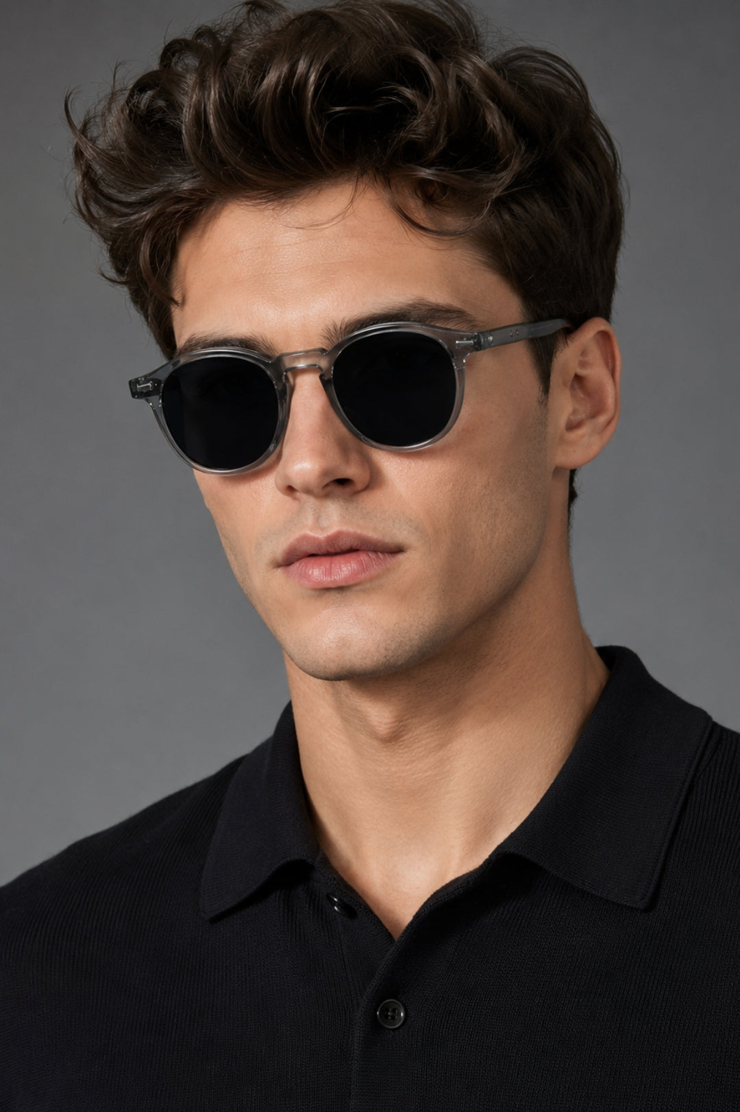 Men's Round Sunglasses | Lightweight Frame, Retro Tortoiseshell Design