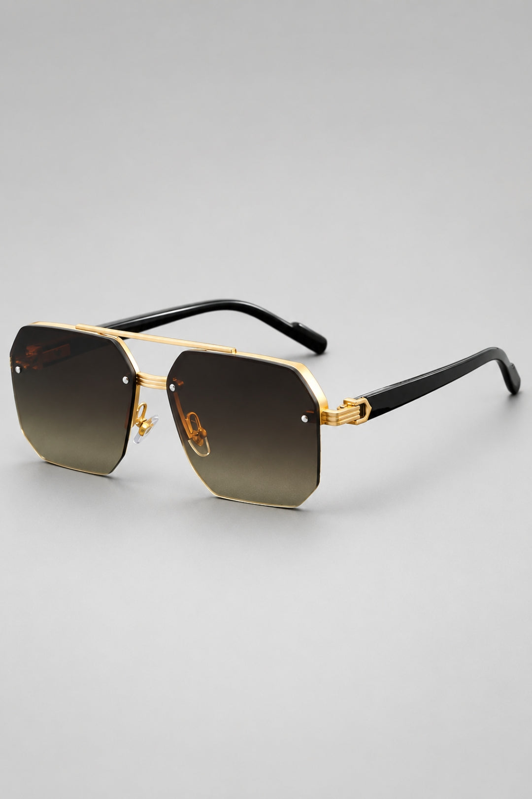 Semi-rimless glasses | Stylish & lightweight | Zinc alloy & PC lenses