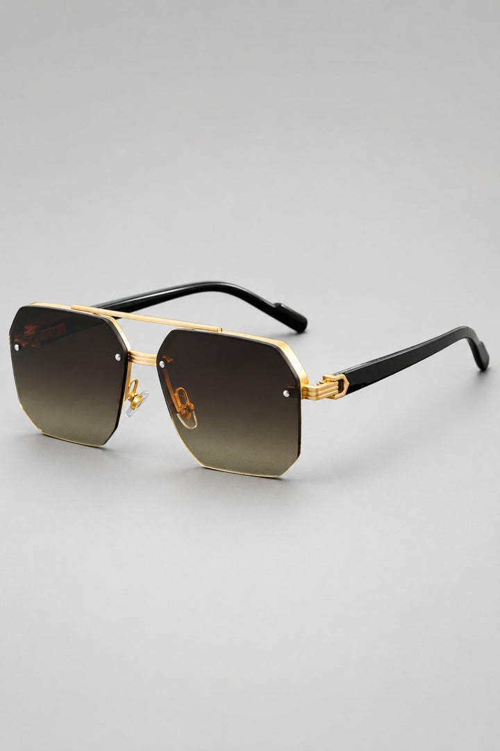Semi-rimless glasses | Stylish & lightweight | Zinc alloy & PC lenses