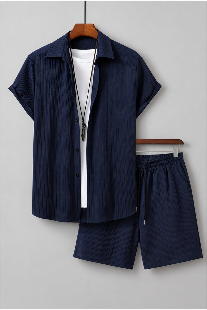 Men's Set | Oversized | Short-Sleeve Button-Down | Summer