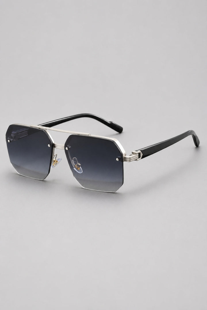 Semi-rimless glasses | Stylish & lightweight | Zinc alloy & PC lenses