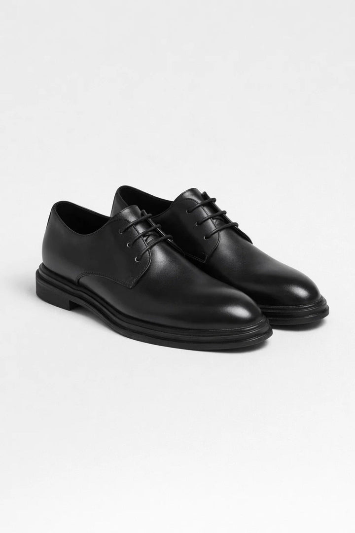 Men’s Lace-Up Shoes | Classic Derby Style | Black