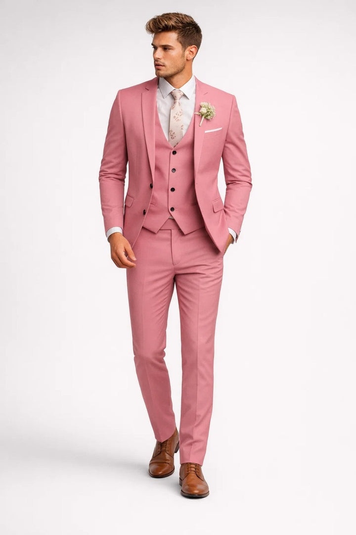 Men’s 3-Piece Suit | Slim Fit & Vest | Sage Green