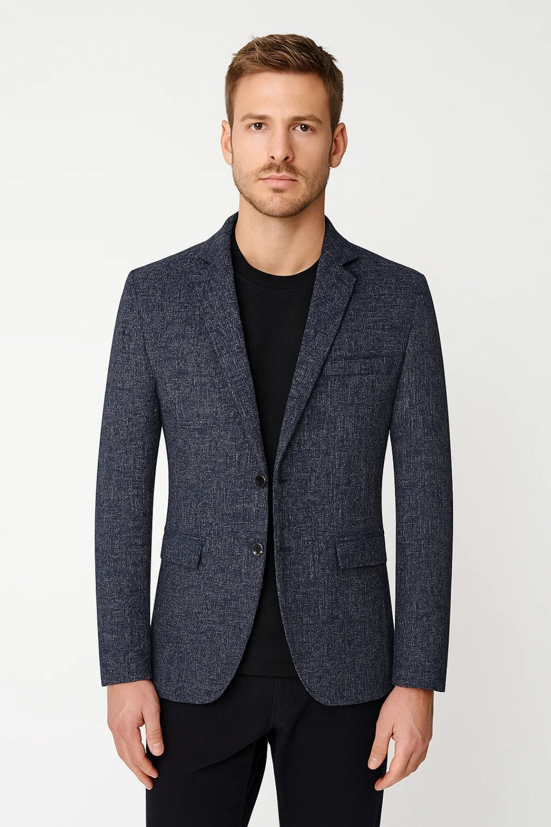 Men's Blazer - Tailored Fit with Lapel Collar - Office & Evening Wear