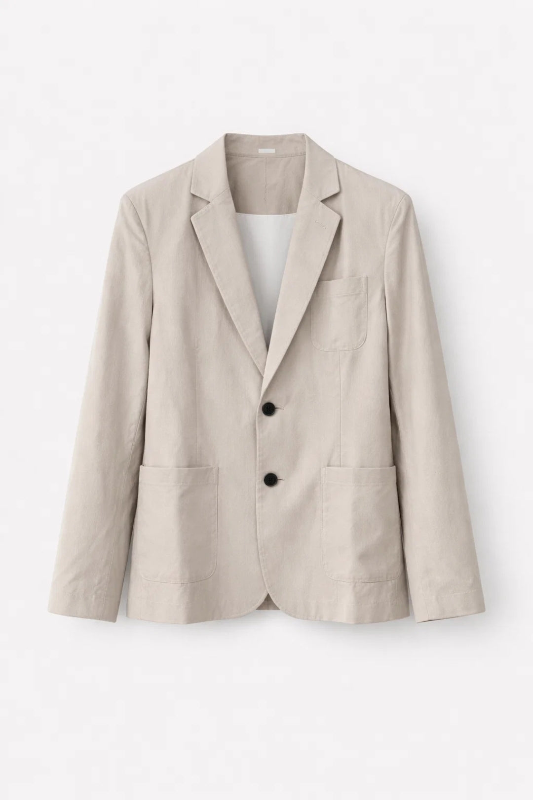 Casual-chic men's suit set | Structured fit | Button placket | Matching pants