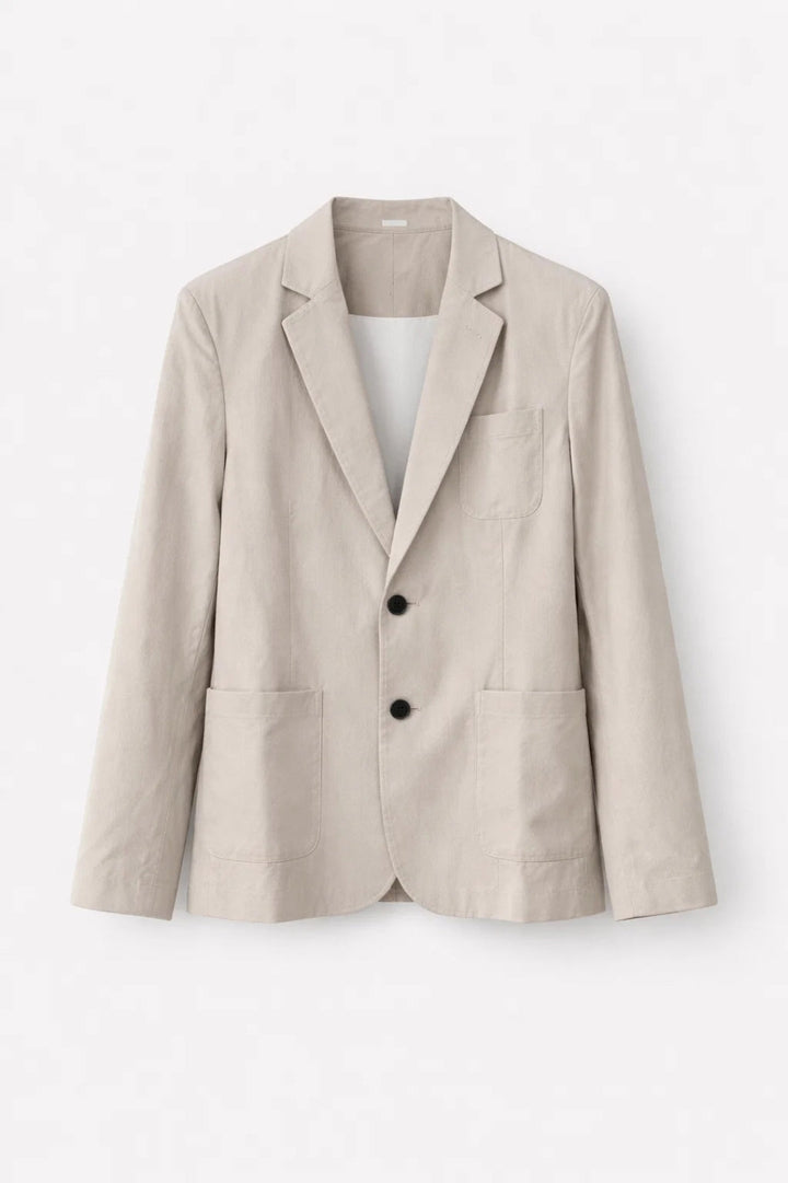 Casual-chic men's suit set | Structured fit | Button placket | Matching pants
