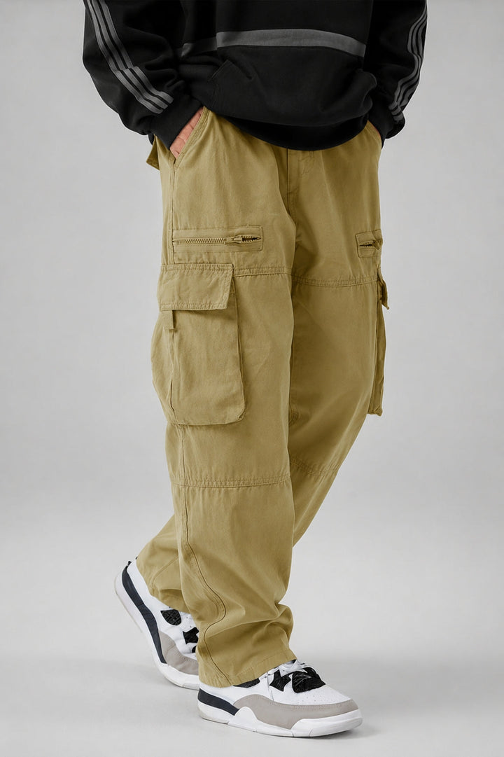 Men's Cargo Pants | Drawstring & Flap Pockets