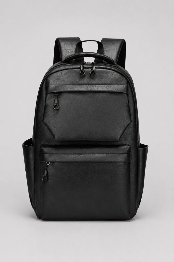 Men's Backpack | Leather-Look | Multiple Compartments | Everyday Use