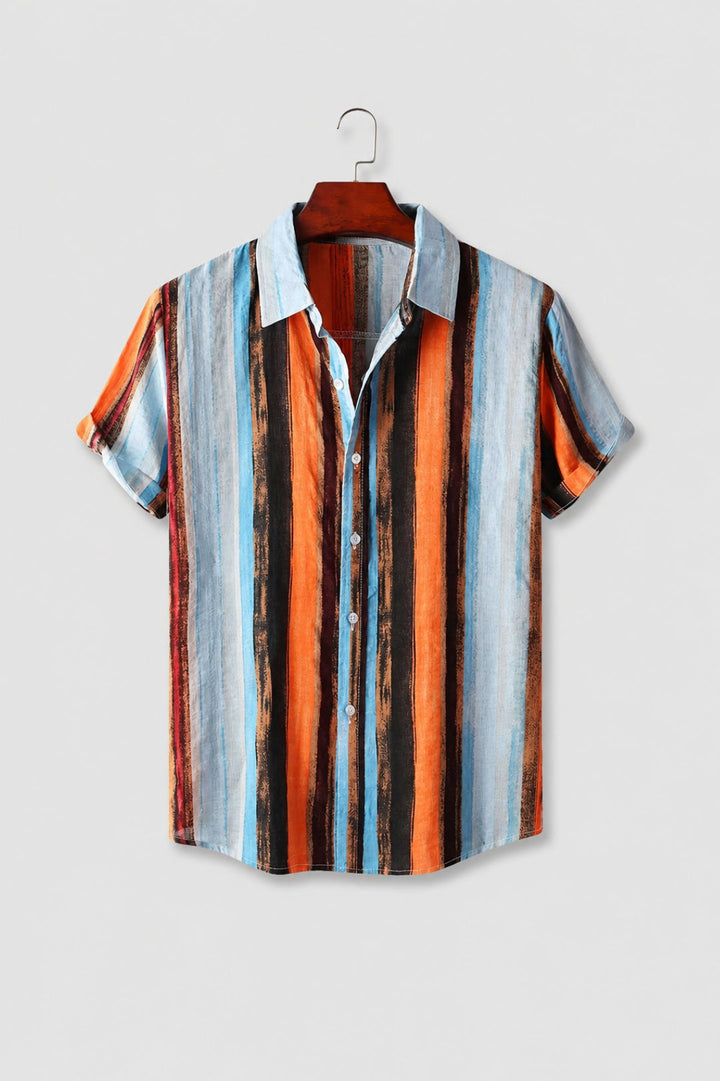 Men's Shirt | Navy Stripes | Resort Chic | Summer