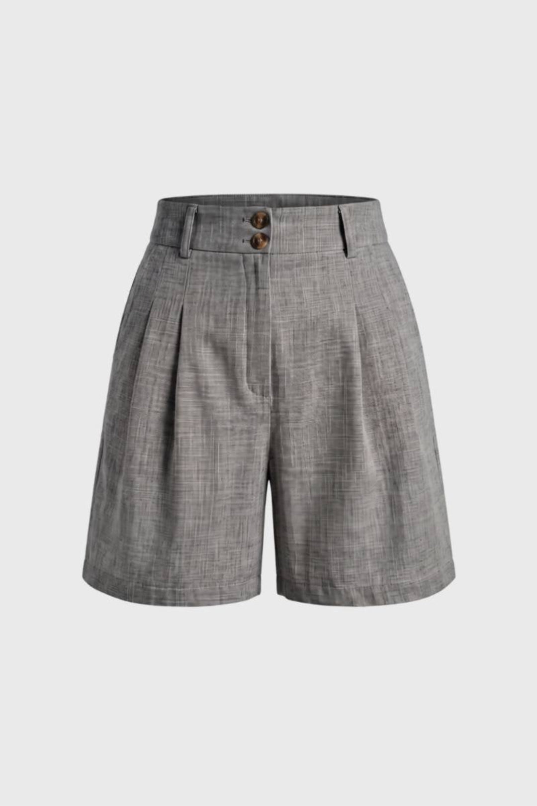 Women's Shorts | High-Waisted & Pleated | Sand Beige
