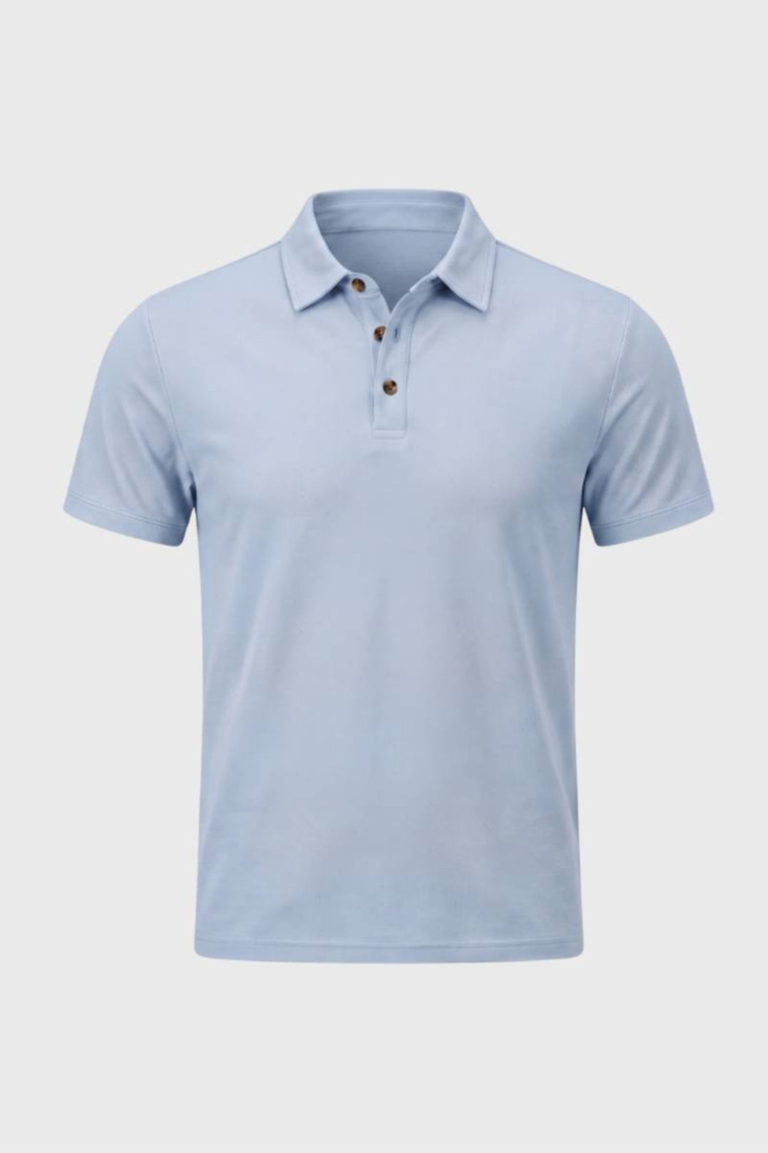 Men's Polo Shirt, Regular Fit | Beige Short-Sleeve Shirt with a Classic Collar