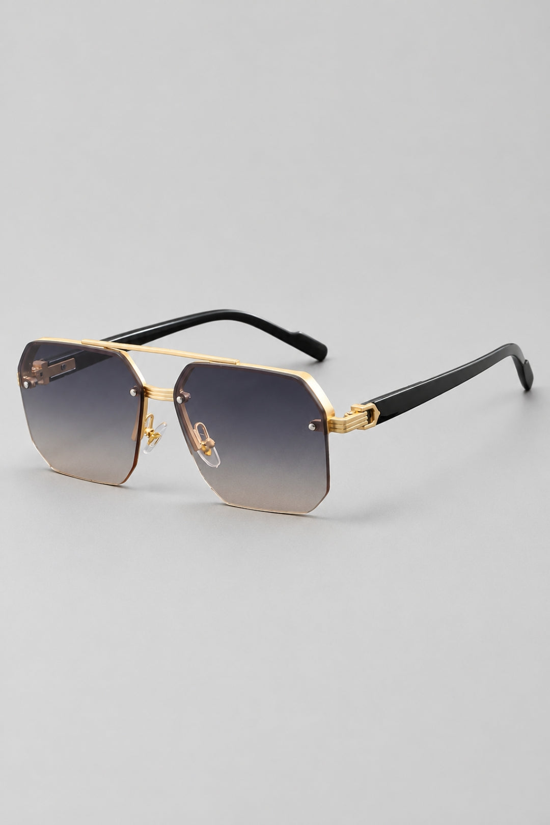 Semi-rimless glasses | Stylish & lightweight | Zinc alloy & PC lenses