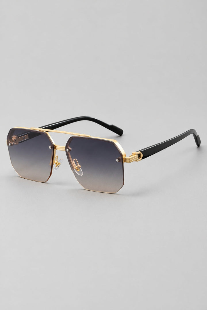 Semi-rimless glasses | Stylish & lightweight | Zinc alloy & PC lenses