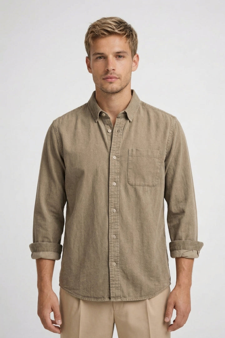 Relaxed-Fit Men’s Shirt | Long Sleeves | Versatile Style