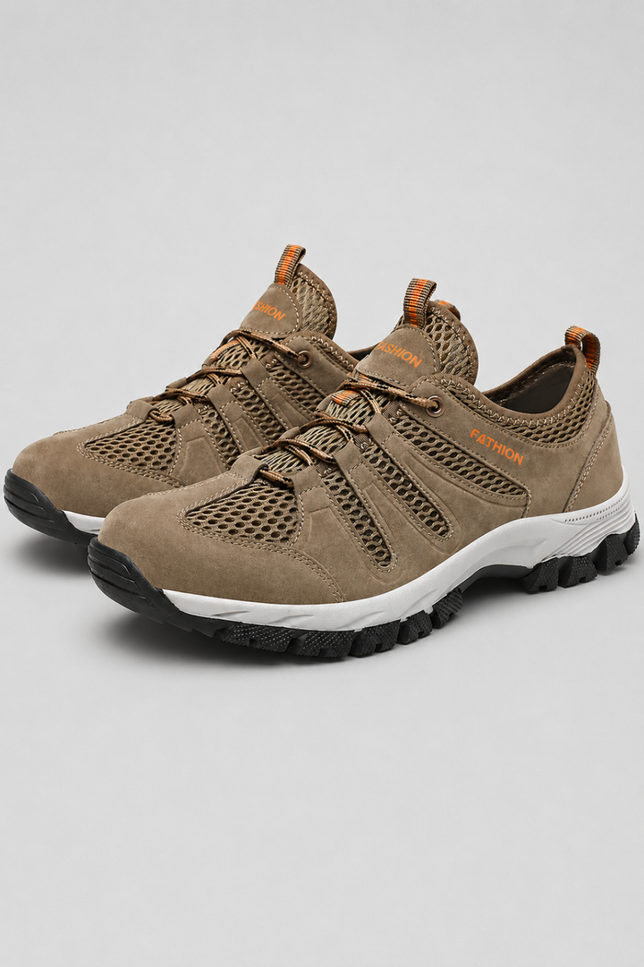 Women's Comfort Fit Sneakers - Breathable Mesh with Quick Lace & Non-Slip Sole