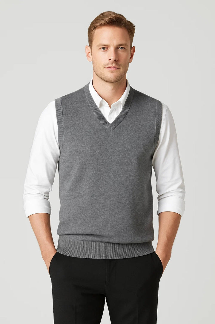 Men's Lightweight V-Neck Vest | Elegant & Versatile