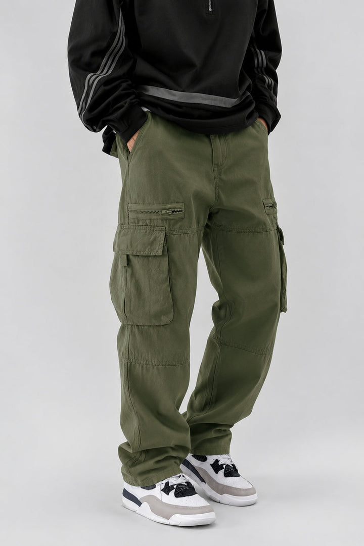 Men's Cargo Pants | Drawstring & Flap Pockets