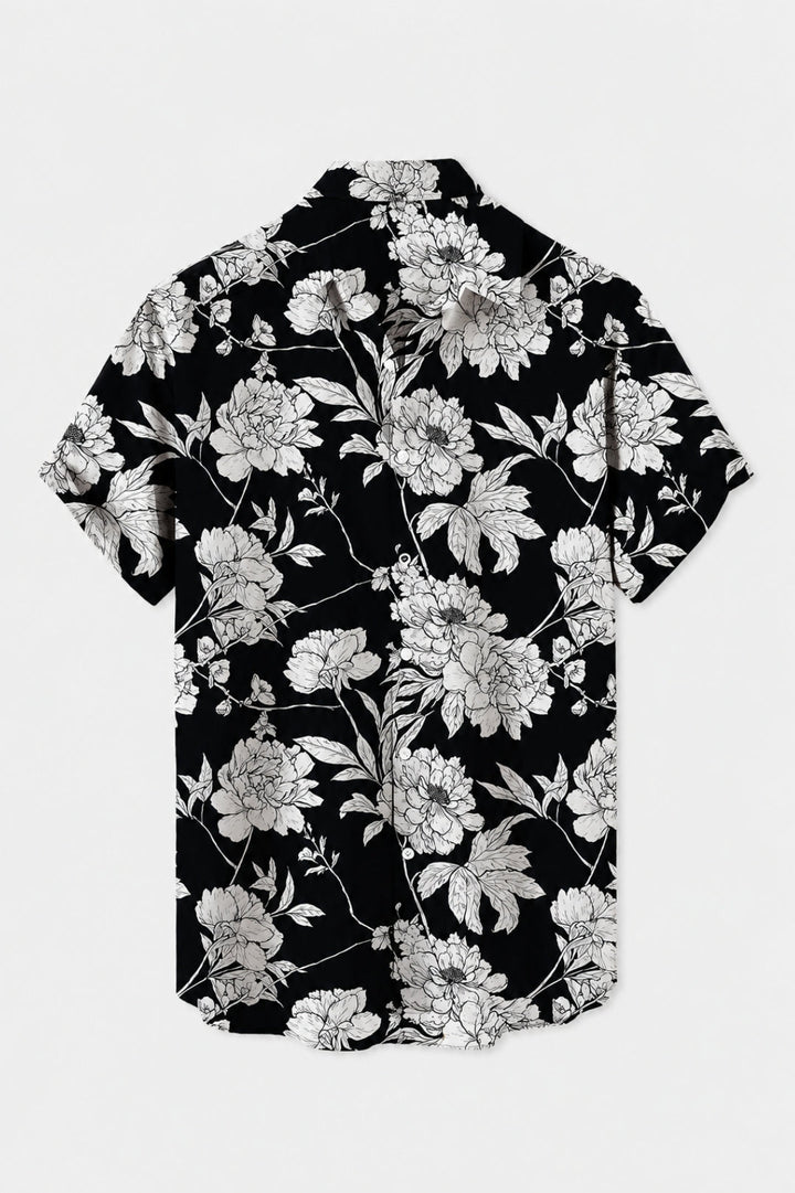 Men's Shirt | Tropical Print | Short-Sleeve | Summer
