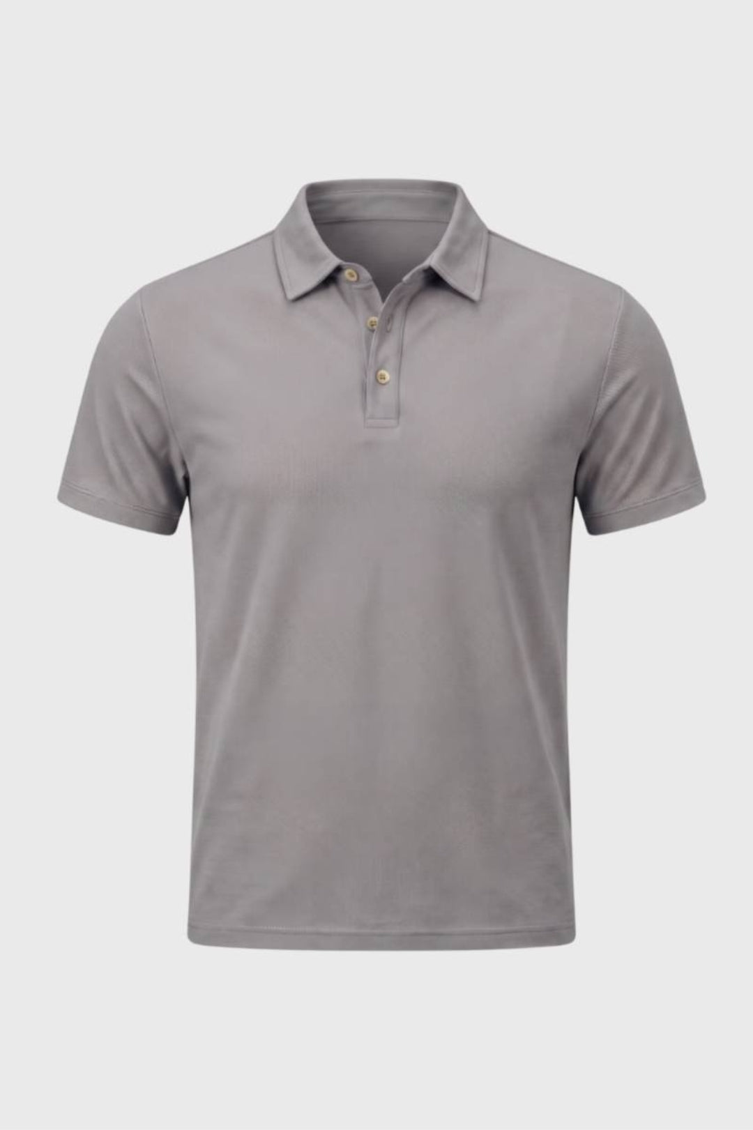 Men's Polo Shirt, Regular Fit | Beige Short-Sleeve Shirt with a Classic Collar