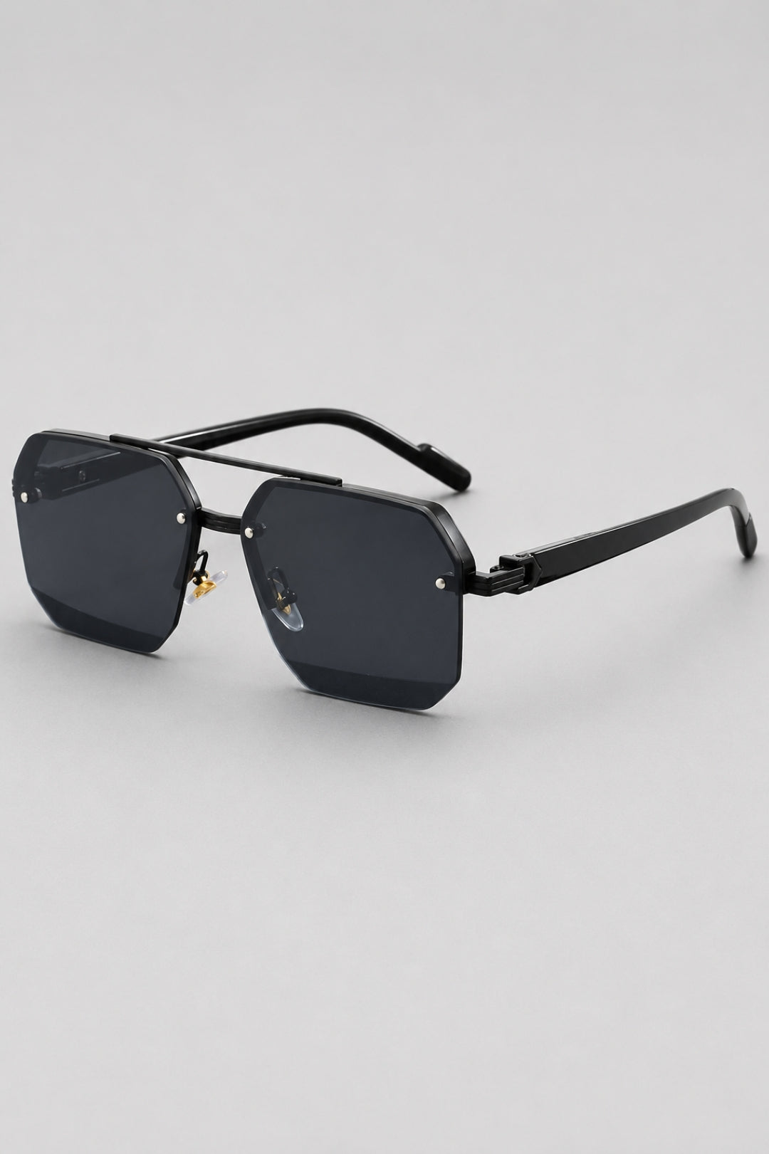 Semi-rimless glasses | Stylish & lightweight | Zinc alloy & PC lenses
