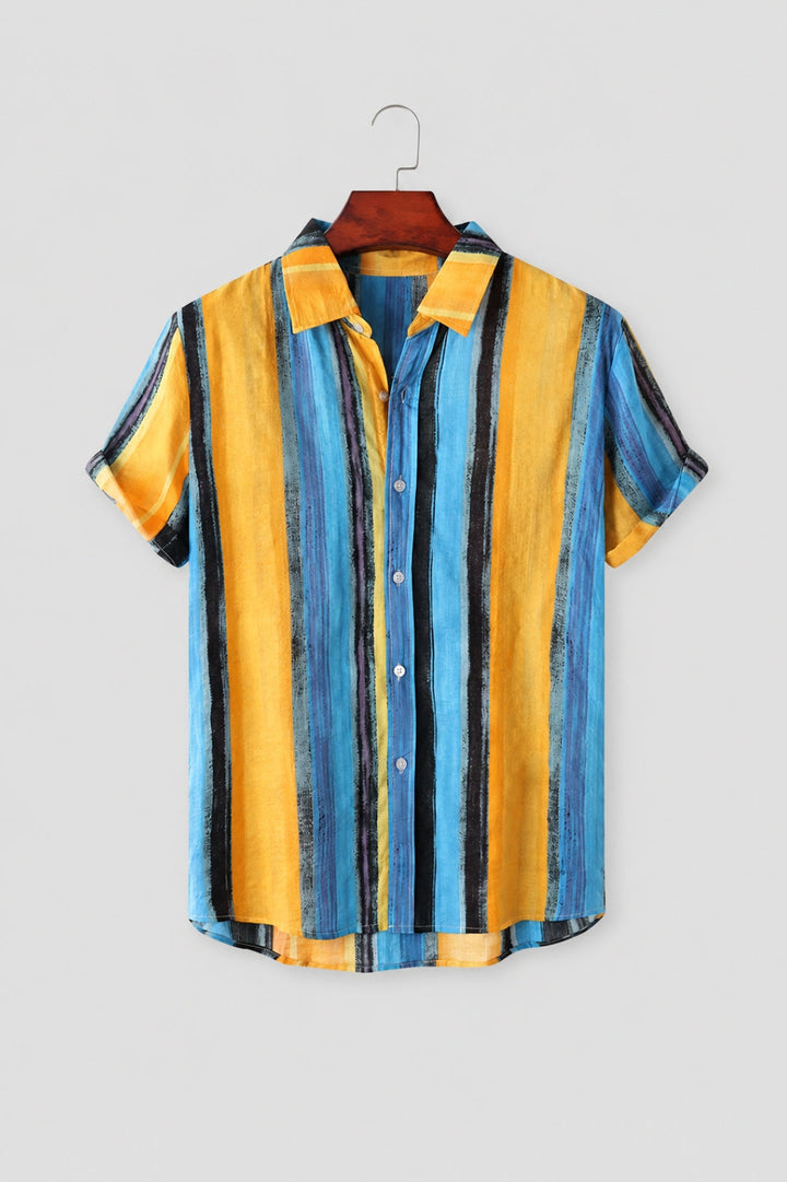 Men's Shirt | Navy Stripes | Resort Chic | Summer