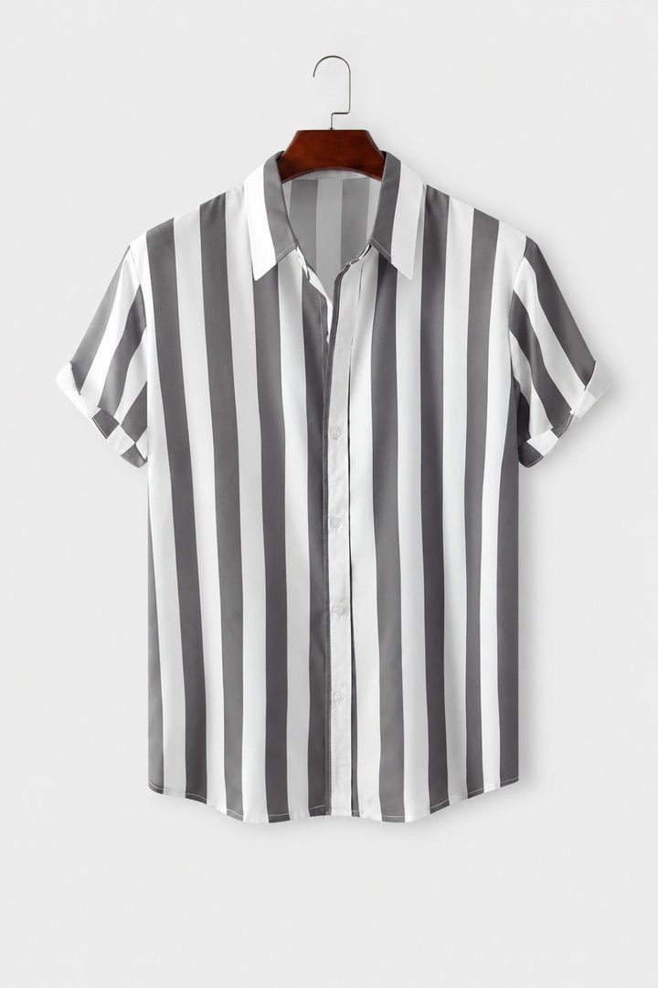 Men's Shirt | Navy Stripes | Resort Chic | Summer