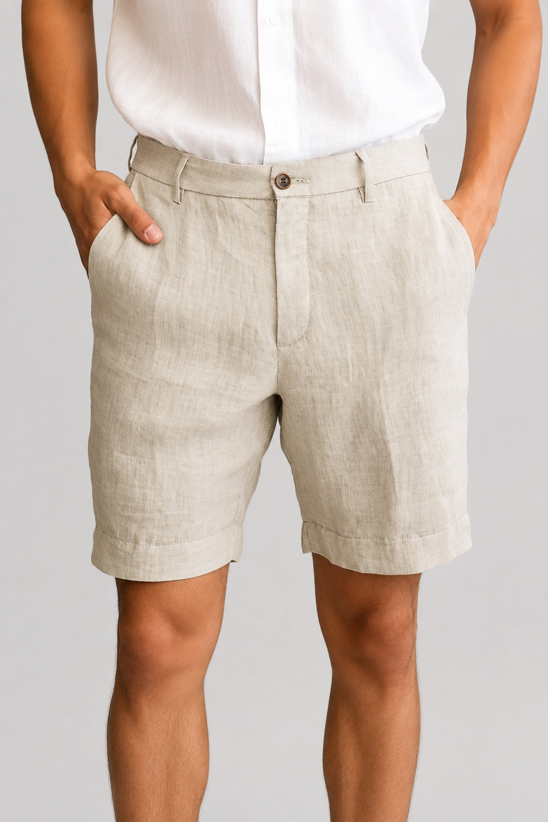 Men's Shorts | Straight | With Button | Summer