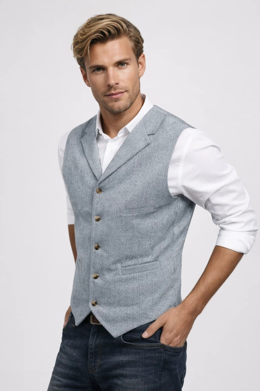Men's Vest | Elegant Fit | Casual Suit Style