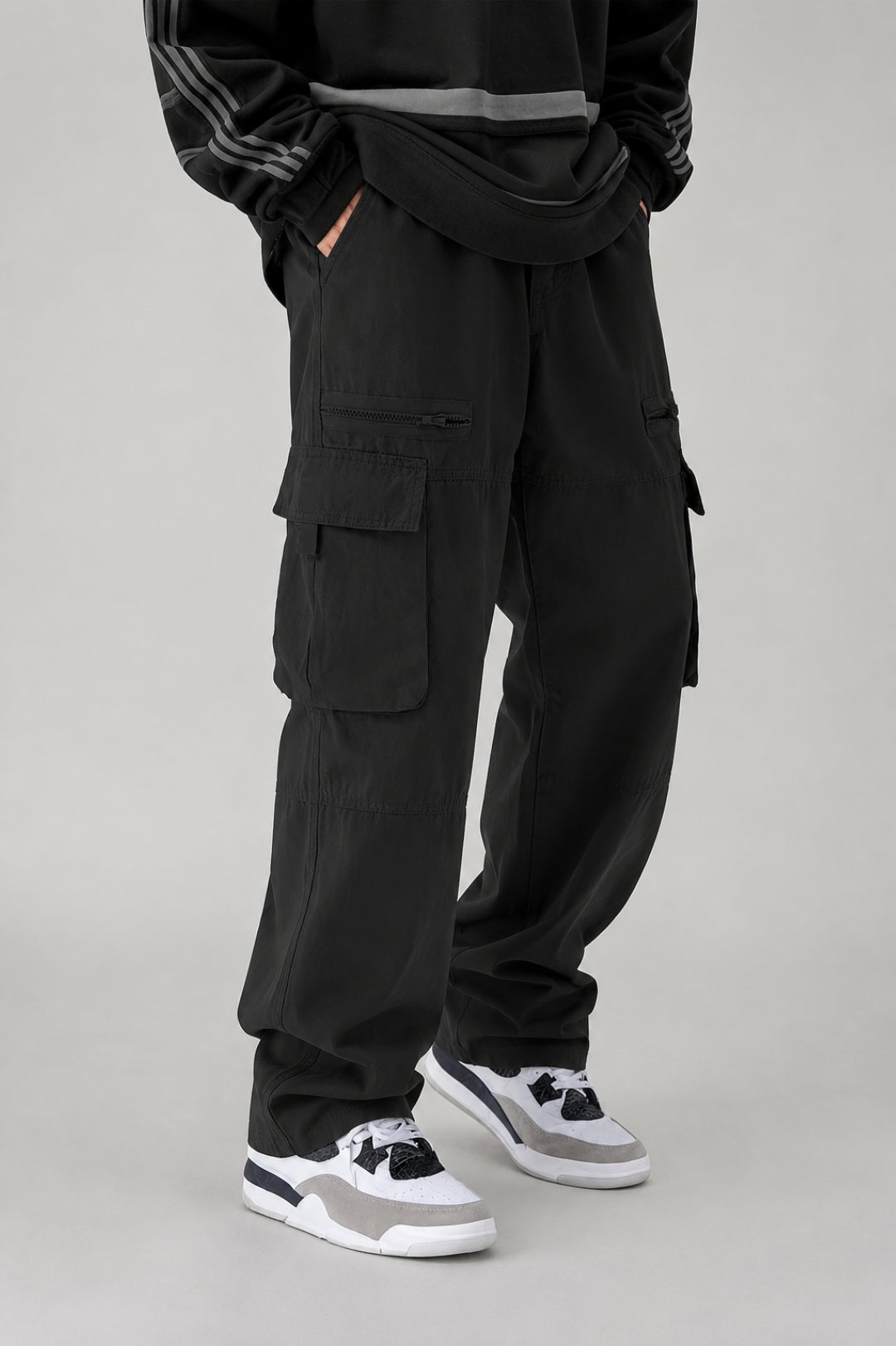 Men's Cargo Pants | Drawstring & Flap Pockets
